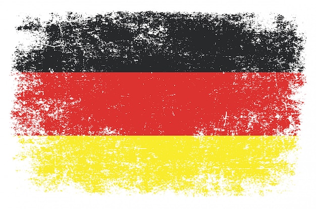 Deutschland Flagge Im Grunge Stil Premium Vektor