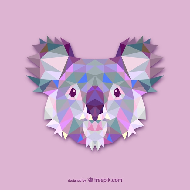 Dreieck koala design Kostenlosen Vektoren
