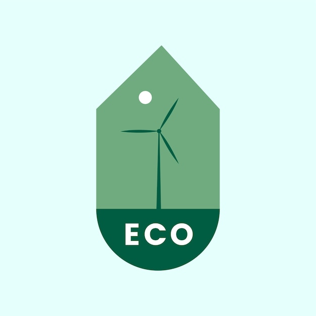 Eco Freundliche Alternative Energie Symbol Kostenlose Vektor