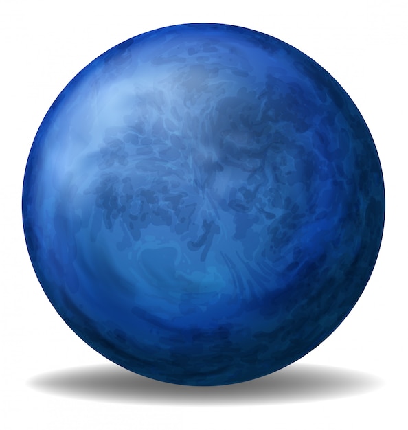 Ein blauer ball | Kostenlose Vektor