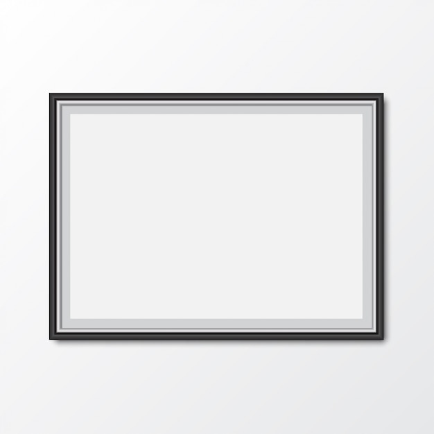 Eleganter bilderrahmen mit schatten. vektor-illustration Premium Vektoren
