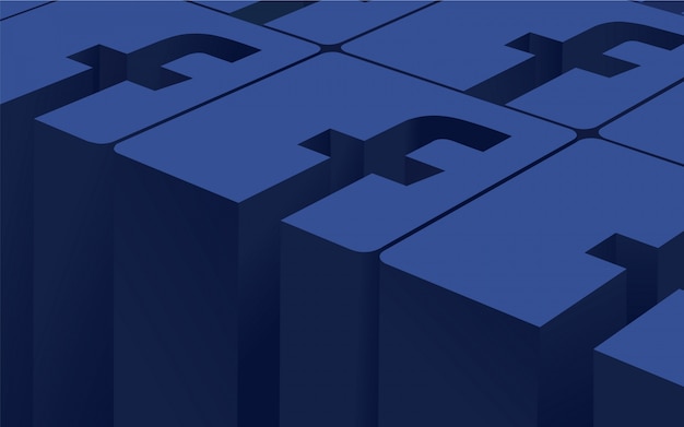 Facebook Logo Hintergrund Kostenlose Vektor