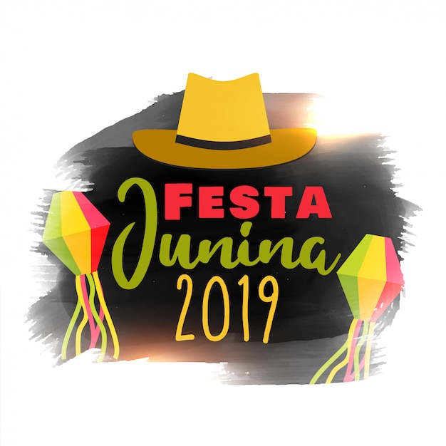 Festa junina feier 2019 design Kostenlosen Vektoren