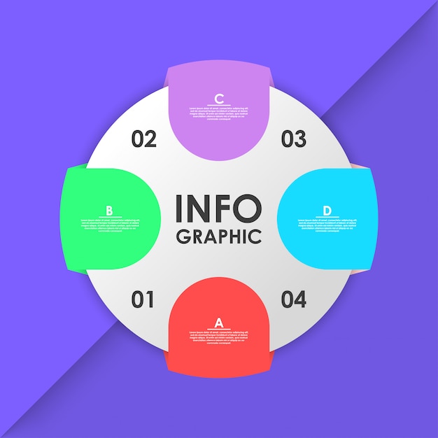 Finanzieren sie infographic illustrationsvektorschablone Premium Vektoren