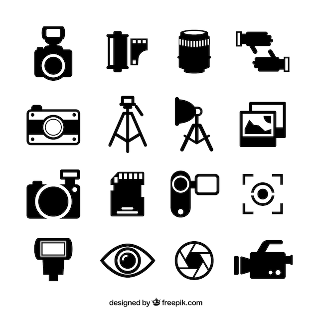 Fotografie Symbole Premium Vektor