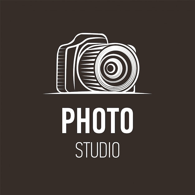 Fotokamera Logo Design Fur Fotostudio Premium Vektor