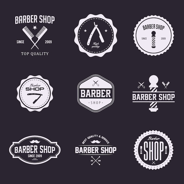 Friseur Logo Premium Vektor