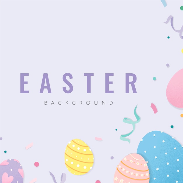 Fröhlicher hintergrundvektor ostern 2019 Kostenlosen Vektoren