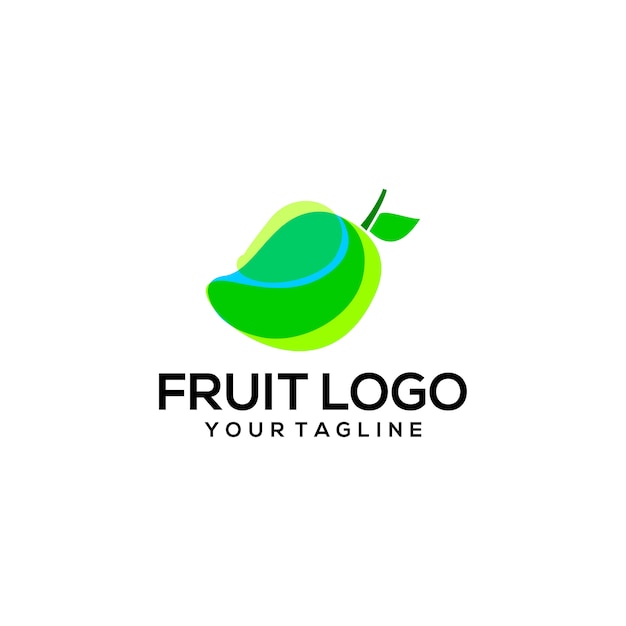 Frucht-logo Premium Vektoren
