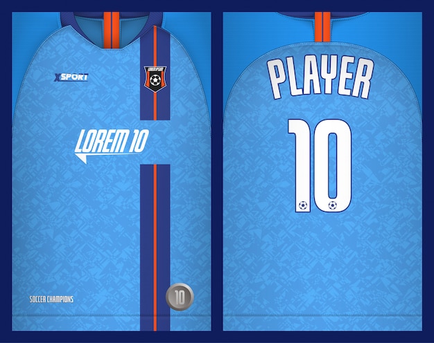Fußball jersey vorlage-sport t-shirt design Premium Vektoren