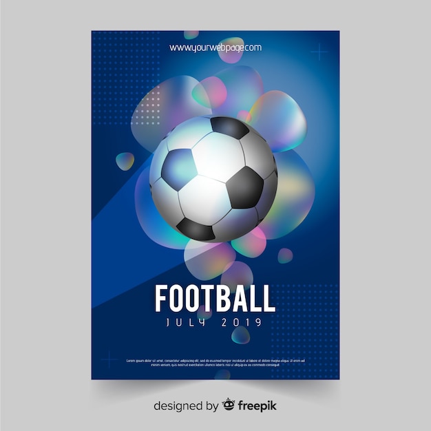 Fussball Plakat Vorlage Oder Flyer Design Kostenlose Vektor