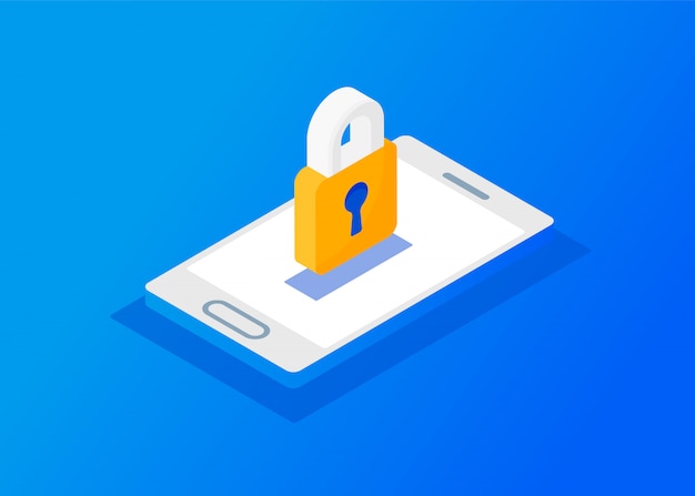 Gdpr - allgemeine datenschutzverordnung. web banner header und hintergrund Premium Vektoren