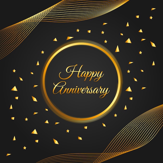 Geburtstag gold hintergrund PremiumVektor