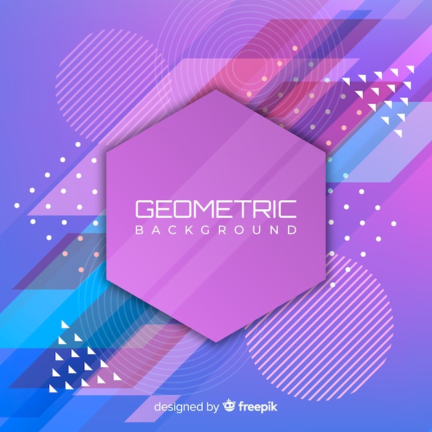 Geometrischer bunter hintergrund Kostenlosen Vektoren