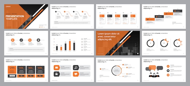 Geschaftsbericht Prasentation Design Konzept Premium Vektor