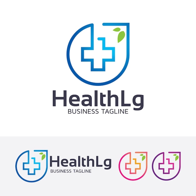 Gesundheitssymbol Und Plus Logo Vorlage Premium Vektor