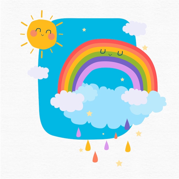 13+ Malvorlagen Regenbogen Am Himmel Malvorlagen für Kindern
