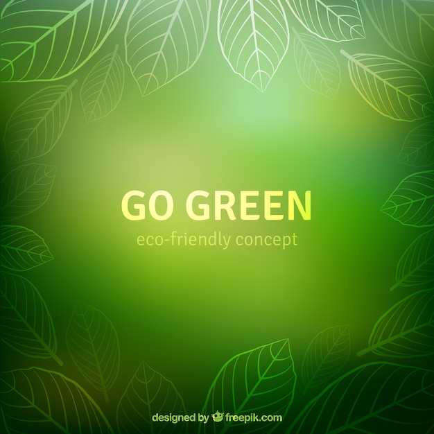 Go green background | Kostenlose Vektor