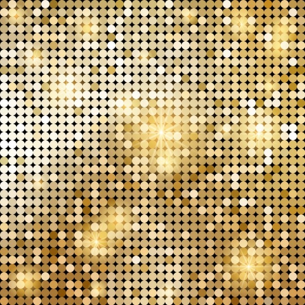 Golden Glanzende Vektor Mosaik In Disco Kugel Stil Kostenlose Vektor