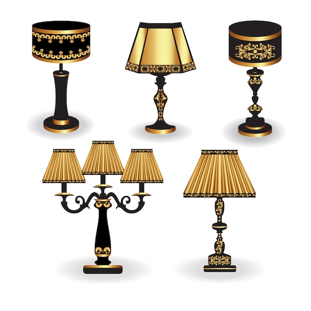 Goldene Lampen Sammlung