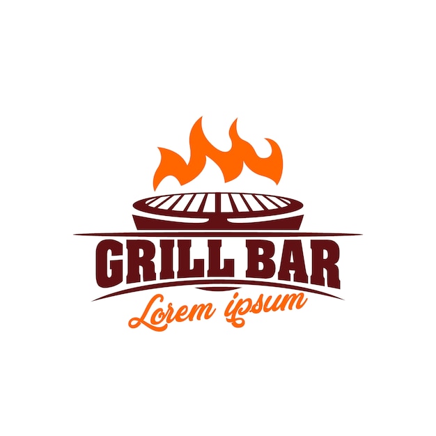 Grill-logo | Premium-Vektor