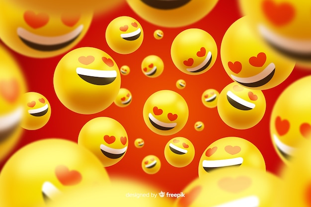 Smileys Mit Facebook Mogen Hintergrund Kostenlose Vektor