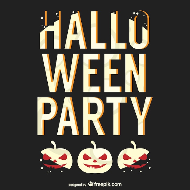 Halloween-party-plakat | Kostenlose Vektor