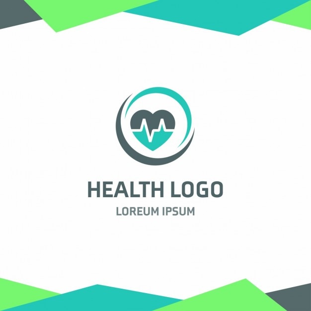 Herz Ekg Gesundheit Logo Kostenlose Vektor