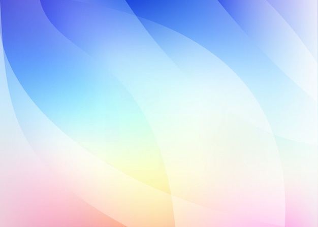 Hintergrund In Blau Pink Mit Wellen Premium Vektor