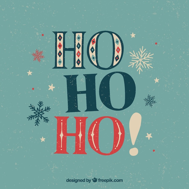Ho ho ho! Kostenlose Vektor