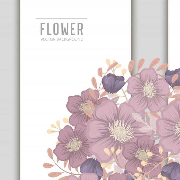 Hochzeitseinladungskartensuite mit blume schablone Premium Vektoren