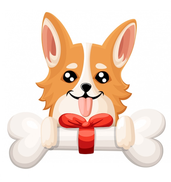 Illustration Des Niedlichen Hundes Welsh Corgi Netter Welpe Fur Grusskarte Tierhandlung Oder Tierkliniken Stehende Website Seite Von Dog Welsh Corgi Und Element Der Mobilen App Premium Vektor