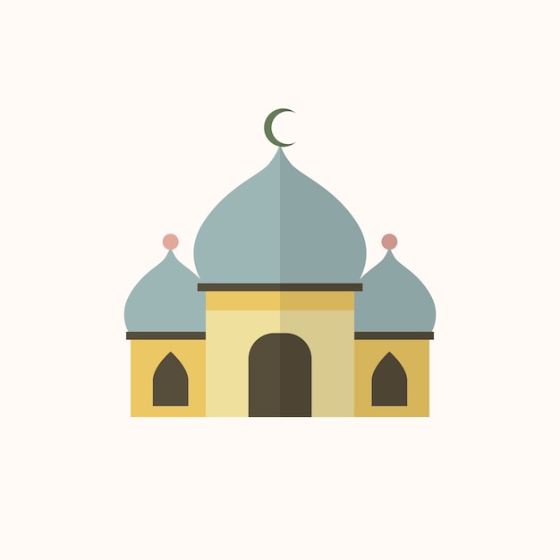 Illustration einer islamischen moschee Kostenlose Vektor