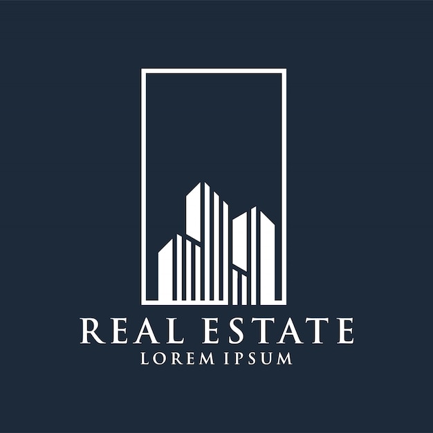 Immobilienlogo erstklassiger vektor Premium Vektoren
