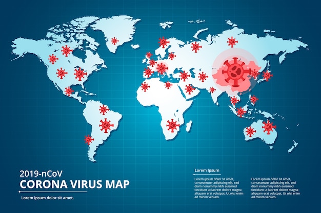 Corona Virus Landkarte