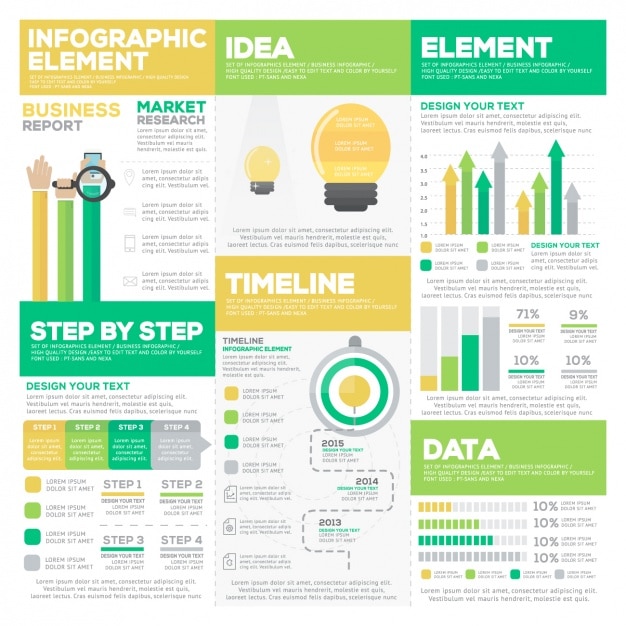 Infografik template-design | Kostenlose Vektor