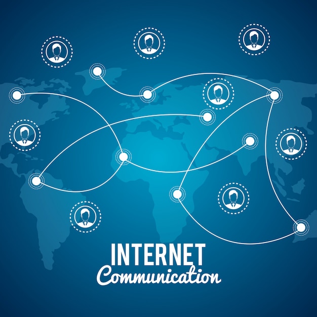 Internet Kommunikation Kostenlose Vektor