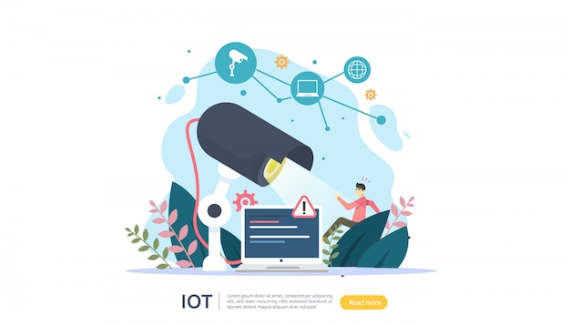 Iot internet der dinge Premium Vektoren
