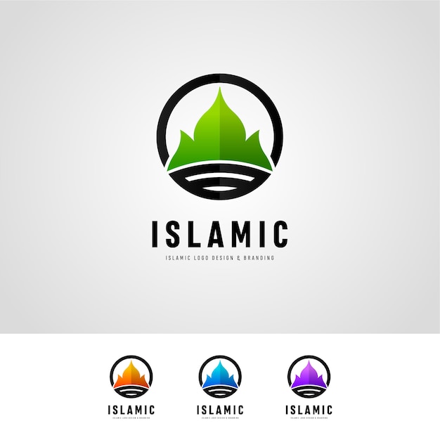 Islamic logo design | Premium-Vektor