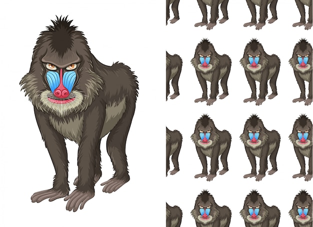 Isolierte tiermuster cartoon Kostenlosen Vektoren