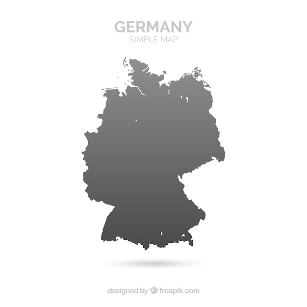 Karte von deutschland | Kostenlose Vektor
