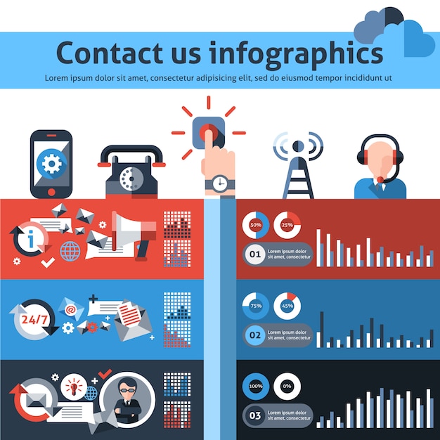 kontaktieren-sie-uns-infografiken-kostenlose-vektor