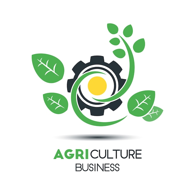 Landwirtschaft Business Logo Premium Vektor