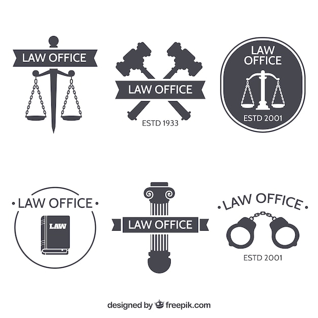 Law-logo-set | Premium-Vektor