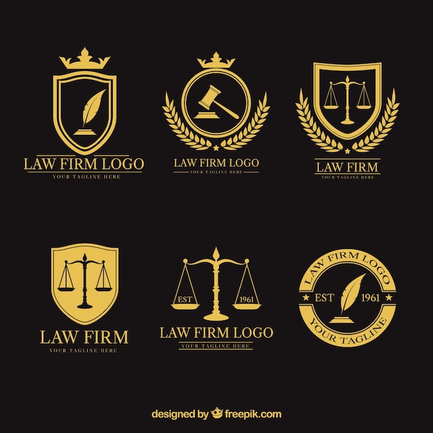 Law-logo-set | Premium-Vektor