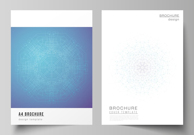 Layout Des Formats Moderne Cover Mockup Vorlagen Fur Die Broschure Premium Vektor