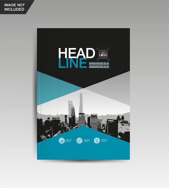 Layout Design Vorlage Cover Buch Vektor Premium Vektor