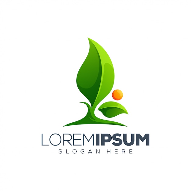 Leaf-logo-design | Premium-Vektor