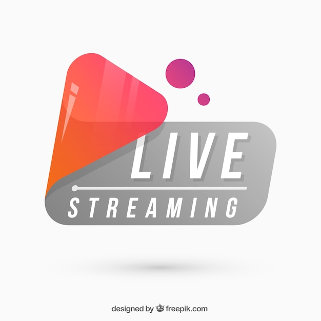 Live-streaming-hintergrund | Download der kostenlosen Vektor