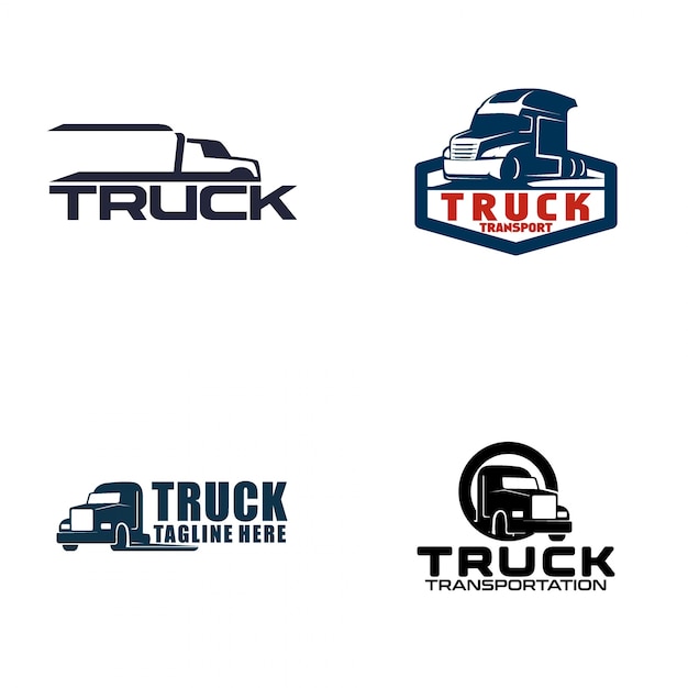 Lkw Logo Premium Vektor